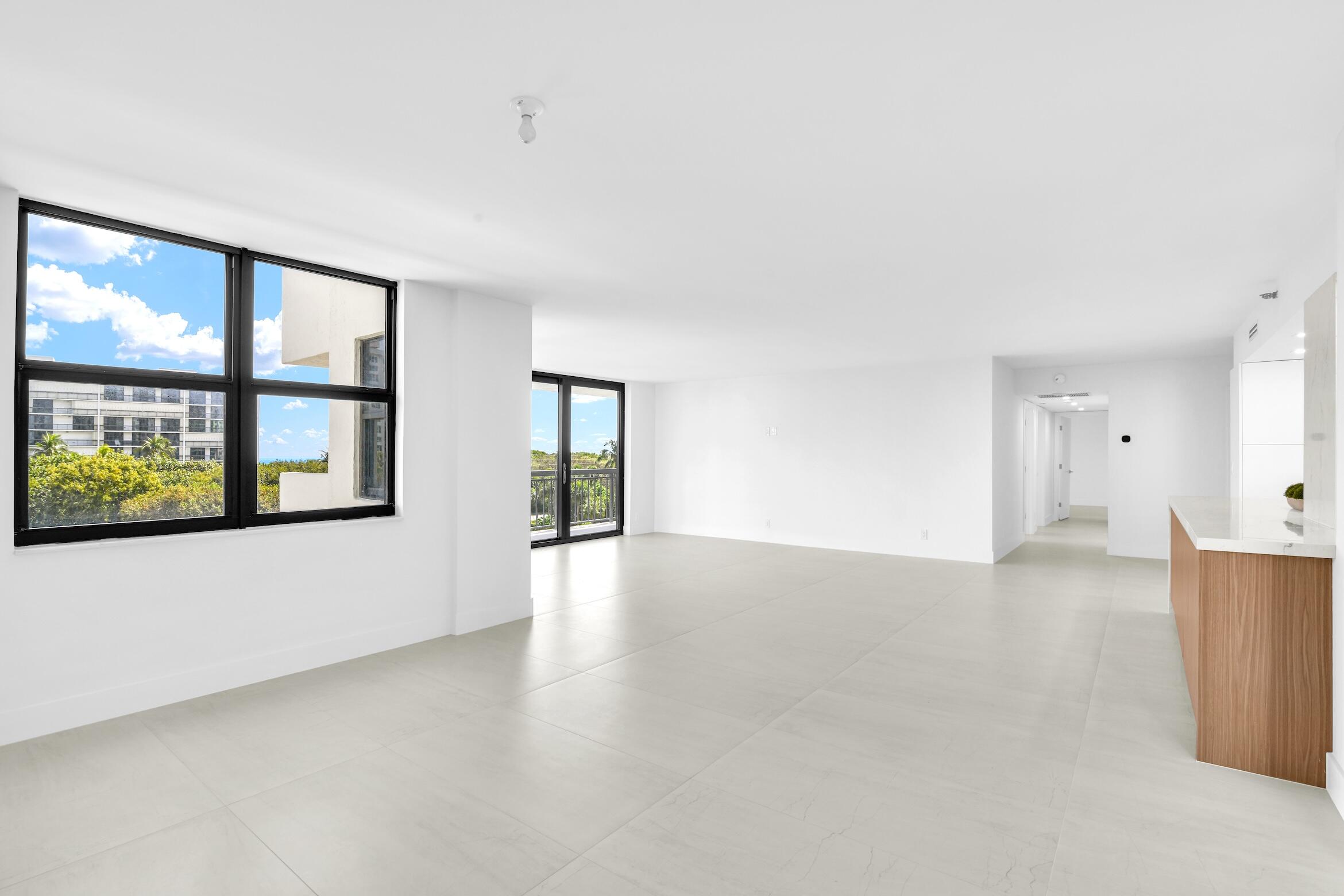 2001 North Ocean Boulevard, Unit 502 Boca Raton, FL 33431 - Photo 9 of 67 a view of an empty room with a window