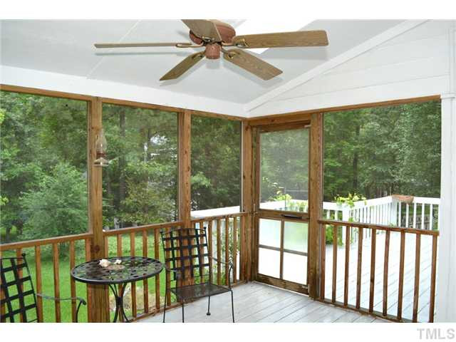 901 Streamer Court Raleigh, NC 27614 - Photo 18 of 21 Outdoor space also includes a large deck for grilling Screened Porch