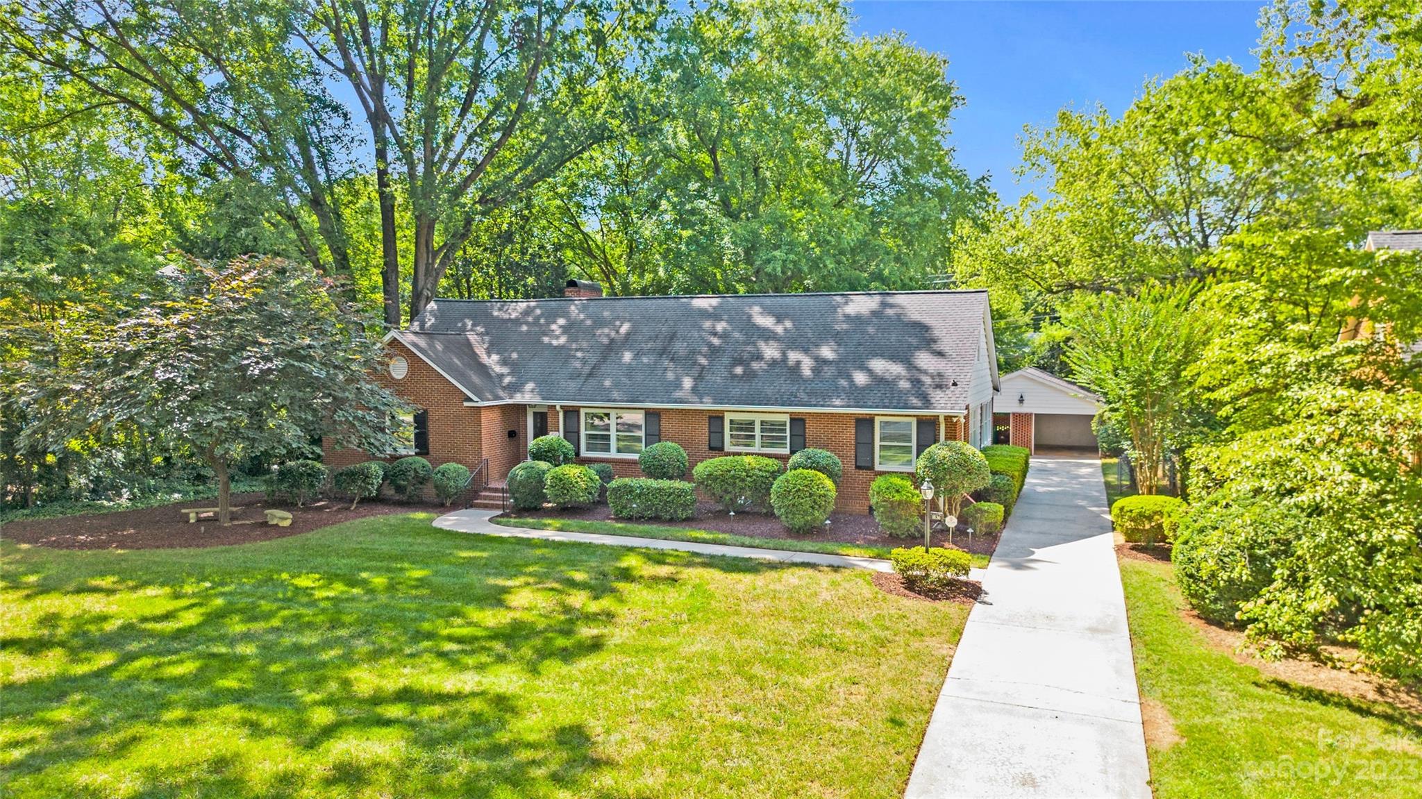 1836 Harris Road Charlotte, NC 28211 - Photo 18 of 33 front view of house with a yard