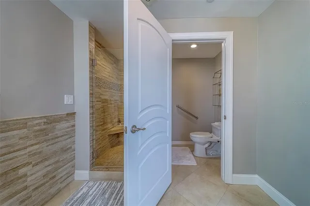 a view of a swimming pool and a yard