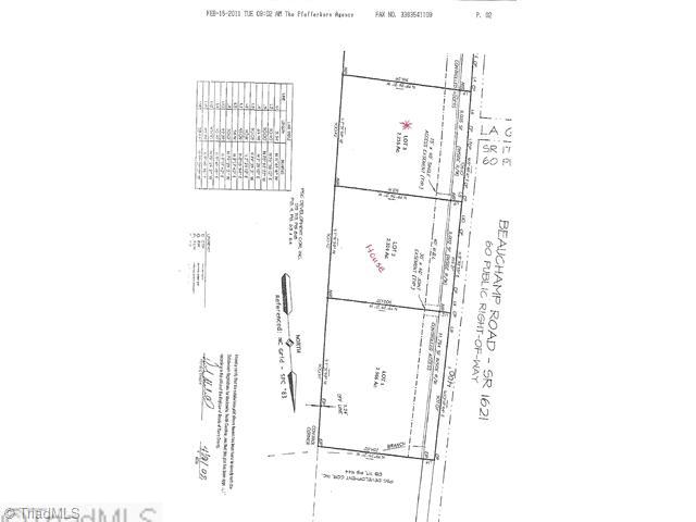 232 Beauchamp Road Advance, NC 27006 - Photo 16 of 16 Plat Map.