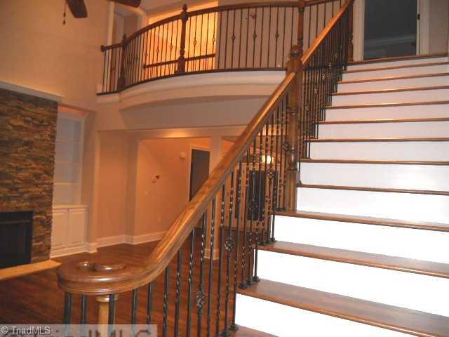 232 Beauchamp Road Advance, NC 27006 - Photo 7 of 16 View. Wood Stairs and Iron beautiful Iron Railings!