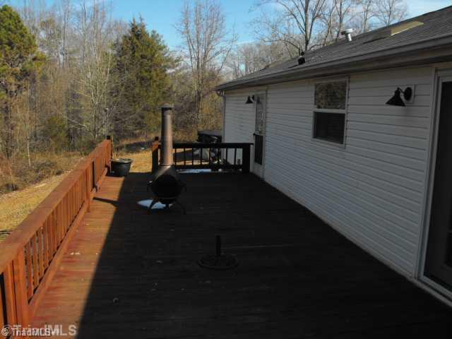 260 Oak Ridge Drive Elkin, NC 28621 - Photo 12 of 16 Patio/Deck. LARGE REAR DECK WITH PRIVACY
