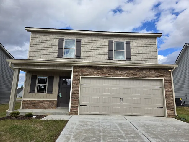 a front view of a house