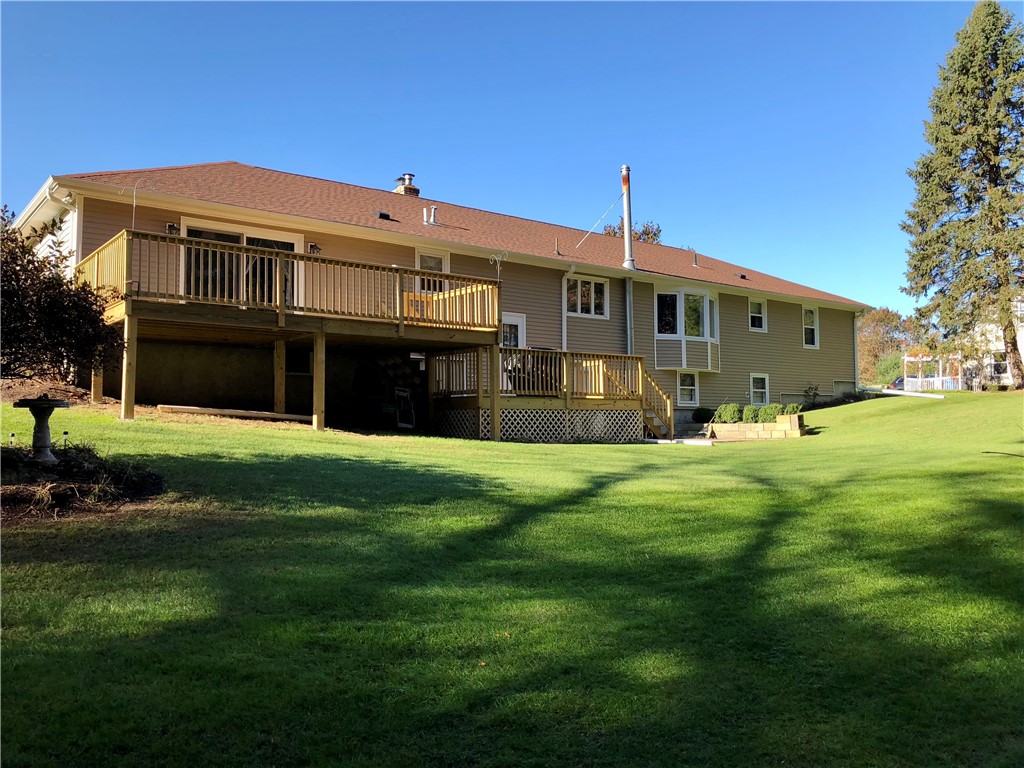 280 Pippin Orchard Road Cranston, RI 02921 - Photo 35 of 39 Expansive multi-level deck spans the rear exterior