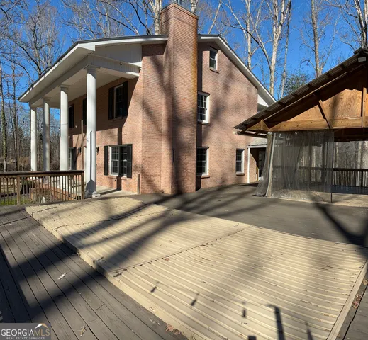 a view of a house with a patio