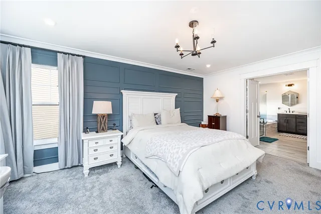 a bedroom with bed and window