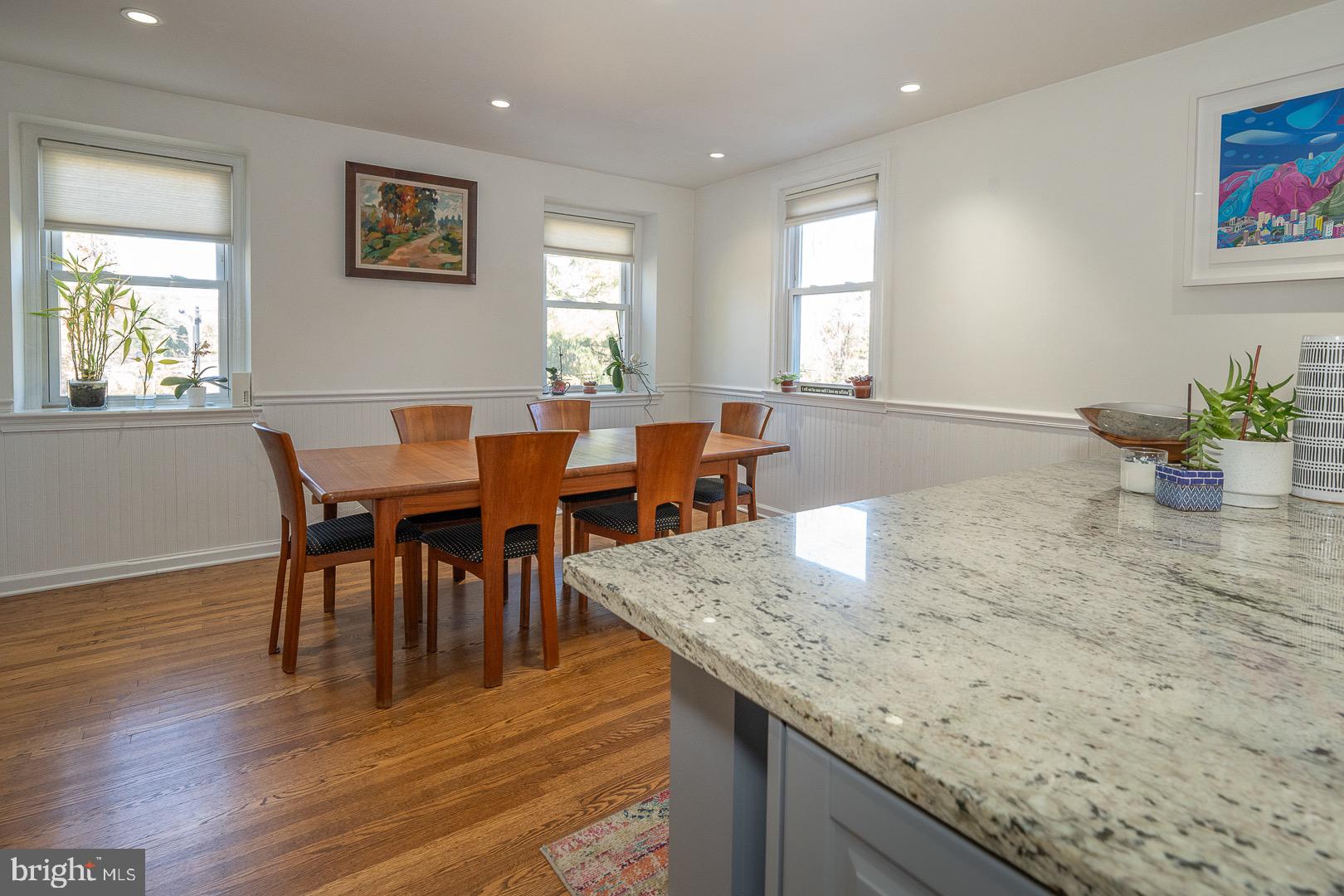 401 North Spring Mill Road Villanova, PA 19085 - Photo 26 of 76 a view of a dining room with furniture and wooden floor