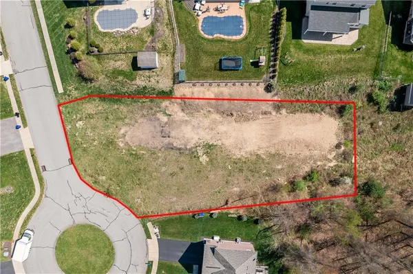 an aerial view of a fireplace with garden