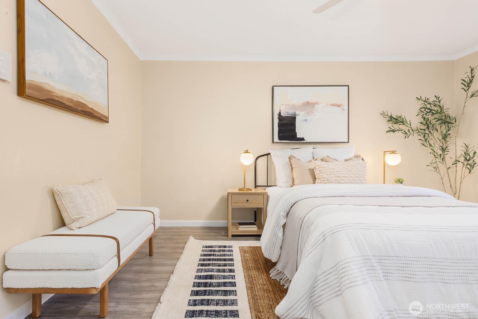 13279 15th Avenue Northeast, Unit B20 Seattle, WA 98125 - Photo 15 of 32 a bedroom with a bed and a couch