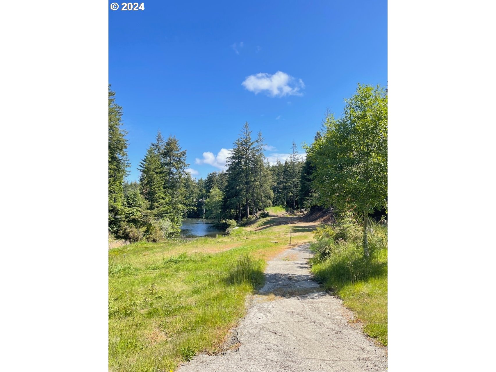 69919 Riddling Road North Bend, OR 97459 - Photo 22 of 28 a view of a swimming pool with a yard