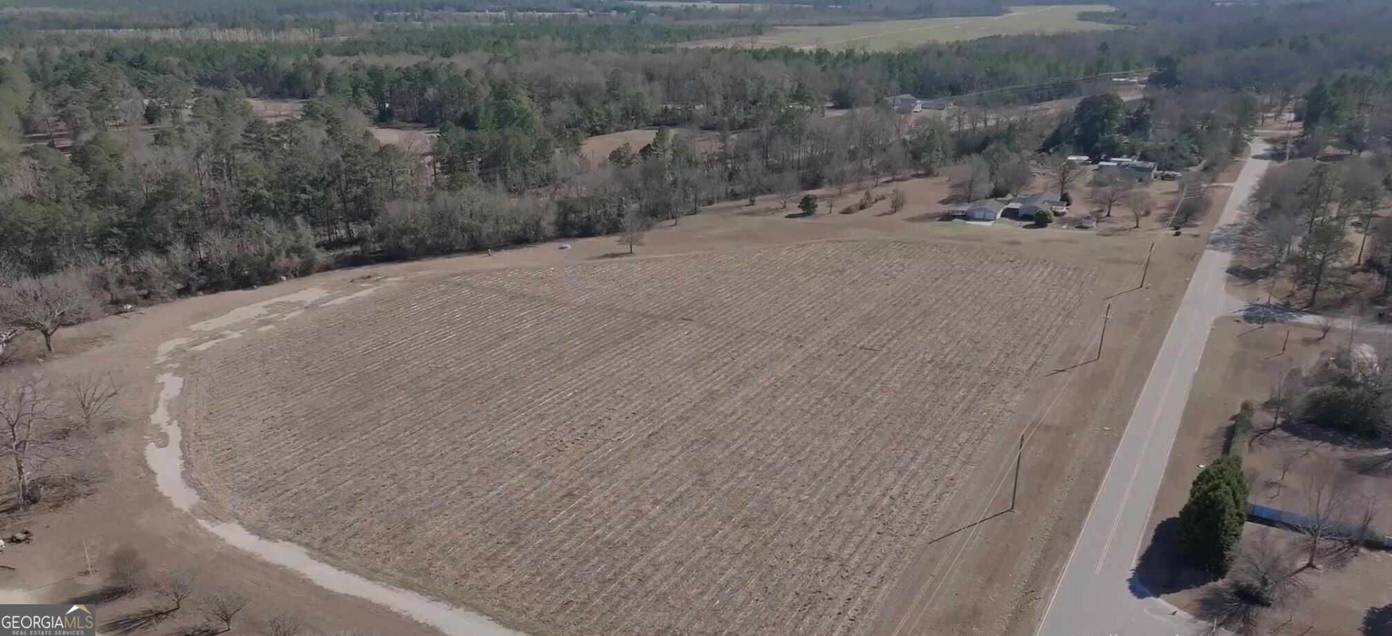 0 Piney Grove Road Kathleen, GA 31047 - Photo 3 of 10 a view of a dry yard with wooden fence