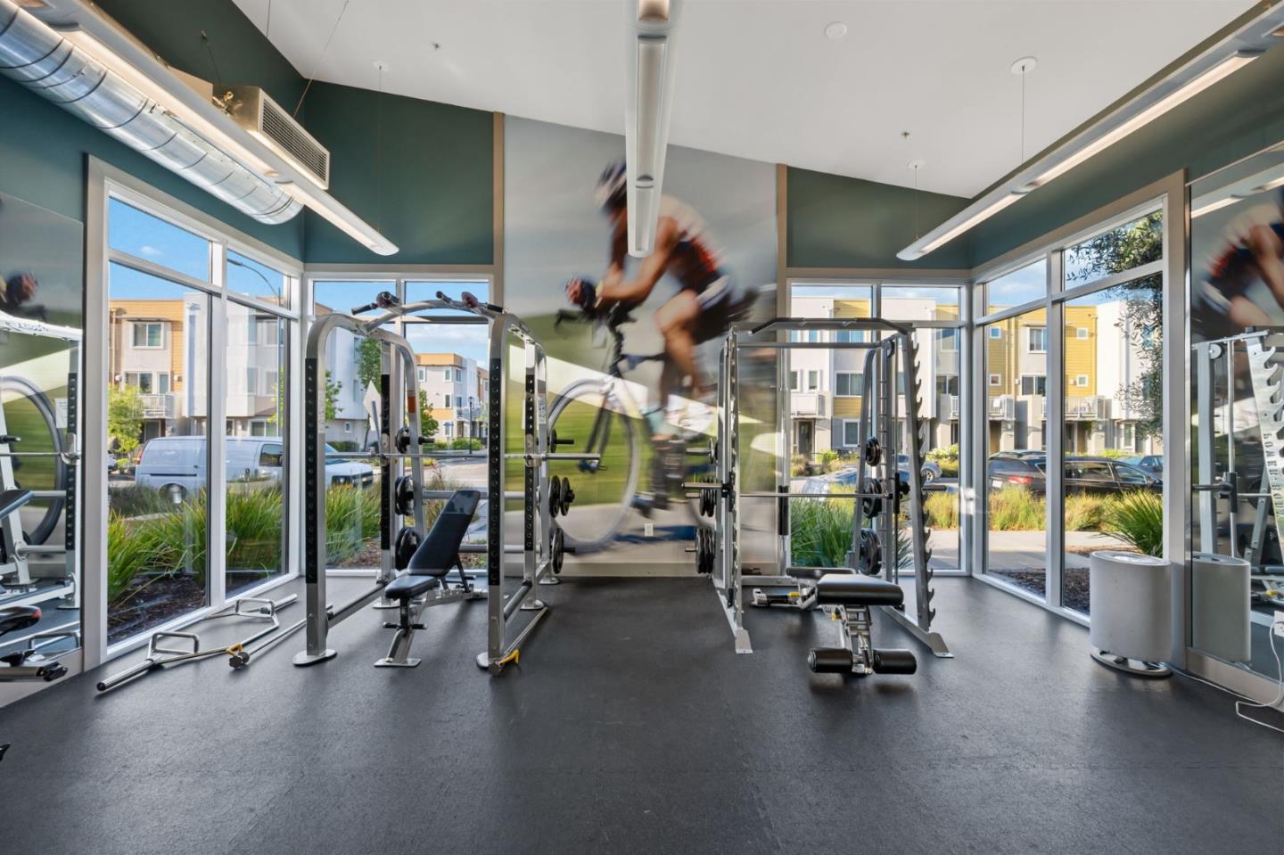 5977 Larkstone Loop San Jose, CA 95123 - Photo 46 of 63 a view of a room with gym equipment