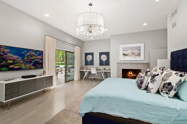 a spacious bathroom with a double vanity sink mirror and double