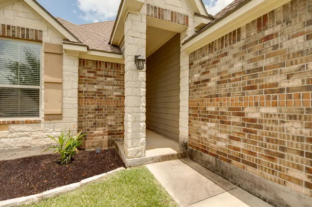 a view of front door of house