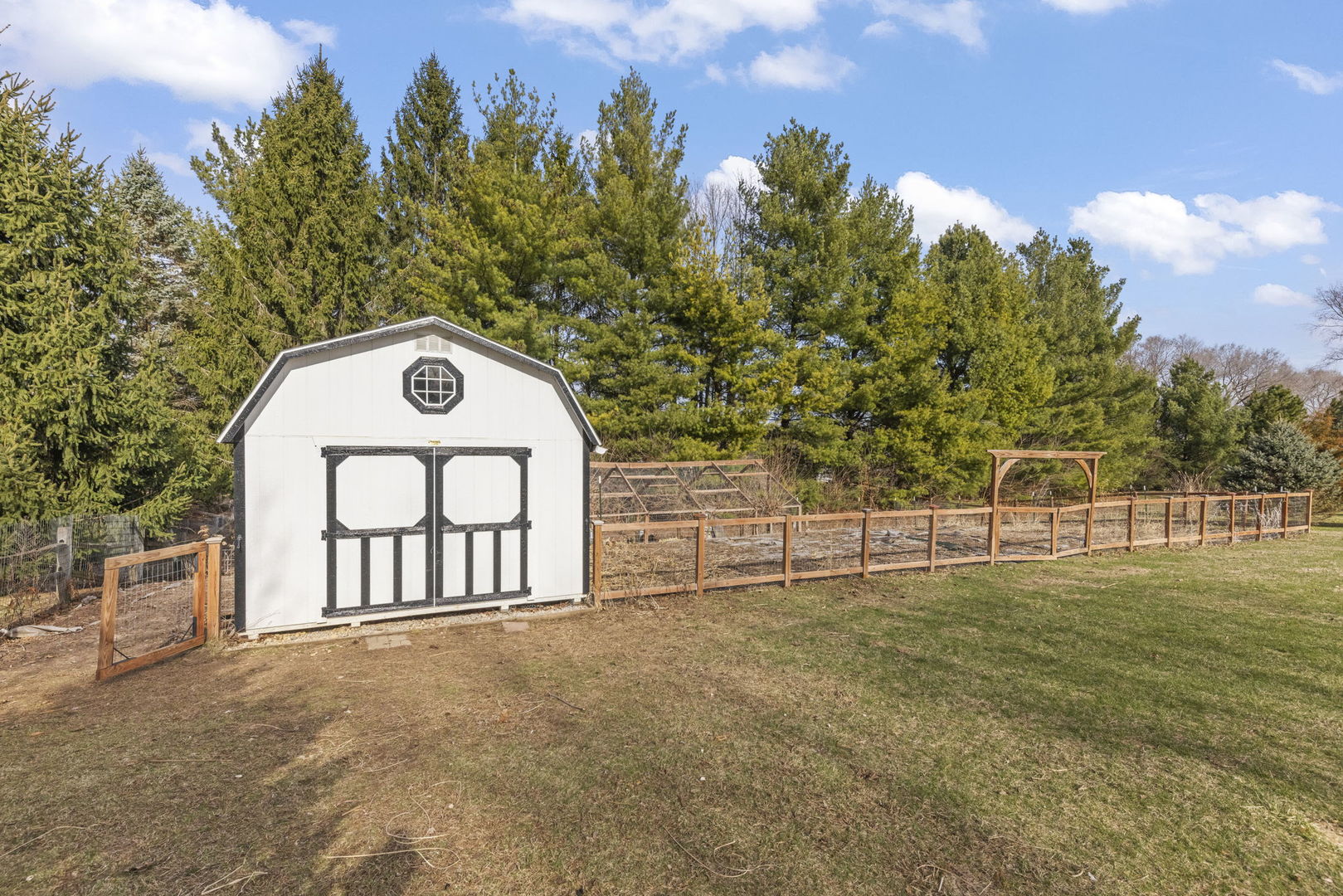 19 Shagbark Lane Newark, IL 60541 - Photo 38 of 60 a view of backyard with a garden and trees