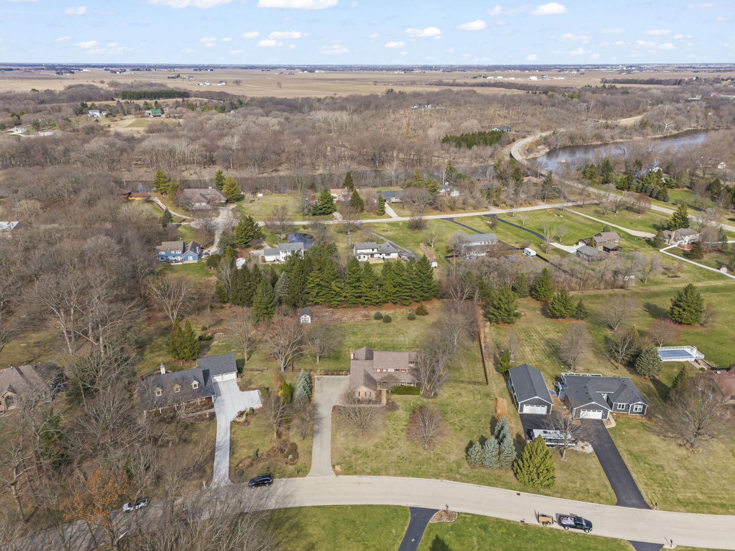 19 Shagbark Lane Newark, IL 60541 - Photo 48 of 60 an aerial view of residential houses with outdoor space