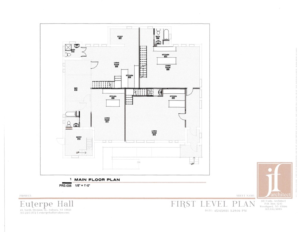 68 North Division Street Auburn, NY 13021 - Photo 30 of 39 Preliminary apartment design