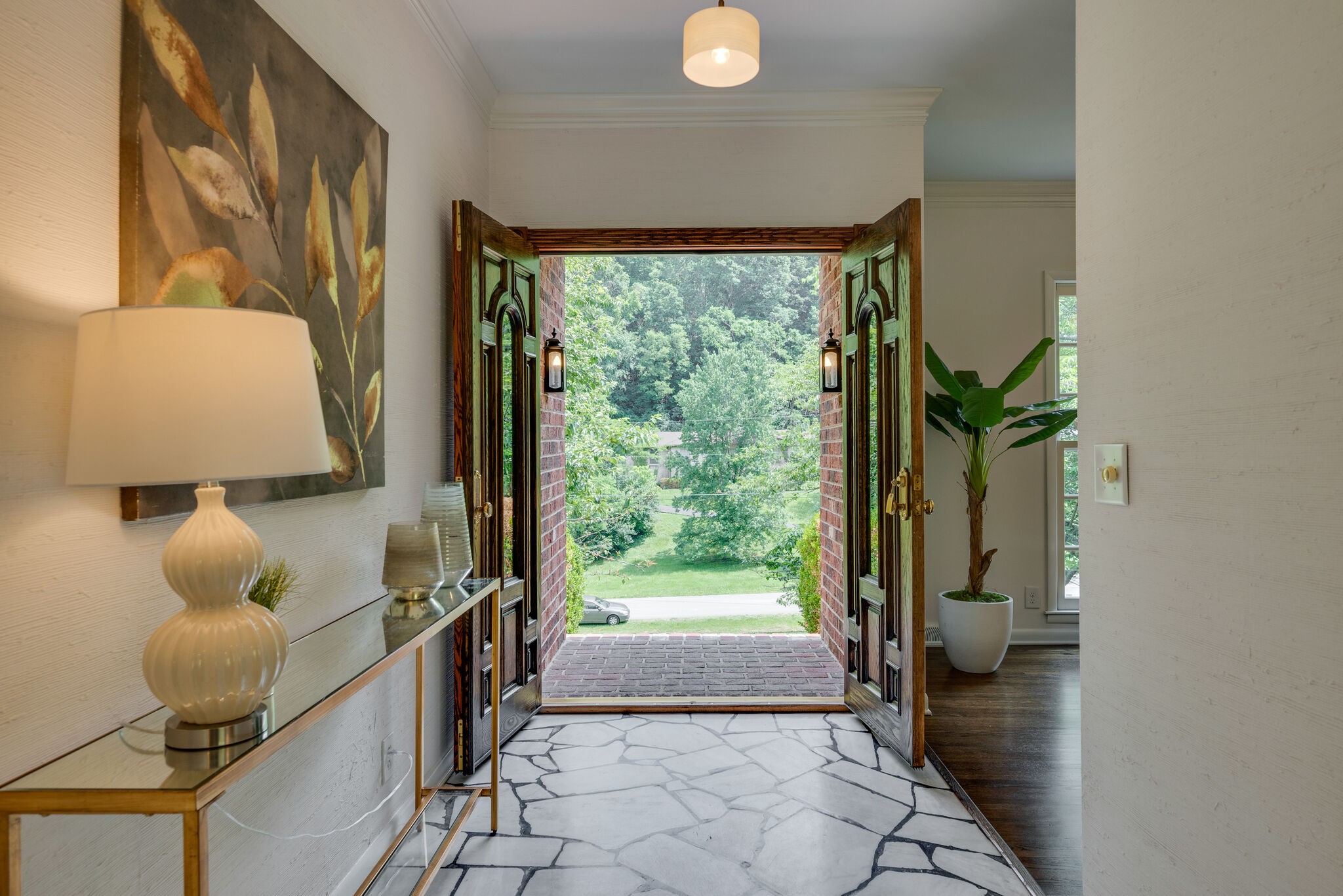 6612 Ellesmere Road Nashville, TN 37205 - Photo 3 of 34 a living room with a large window and a rug