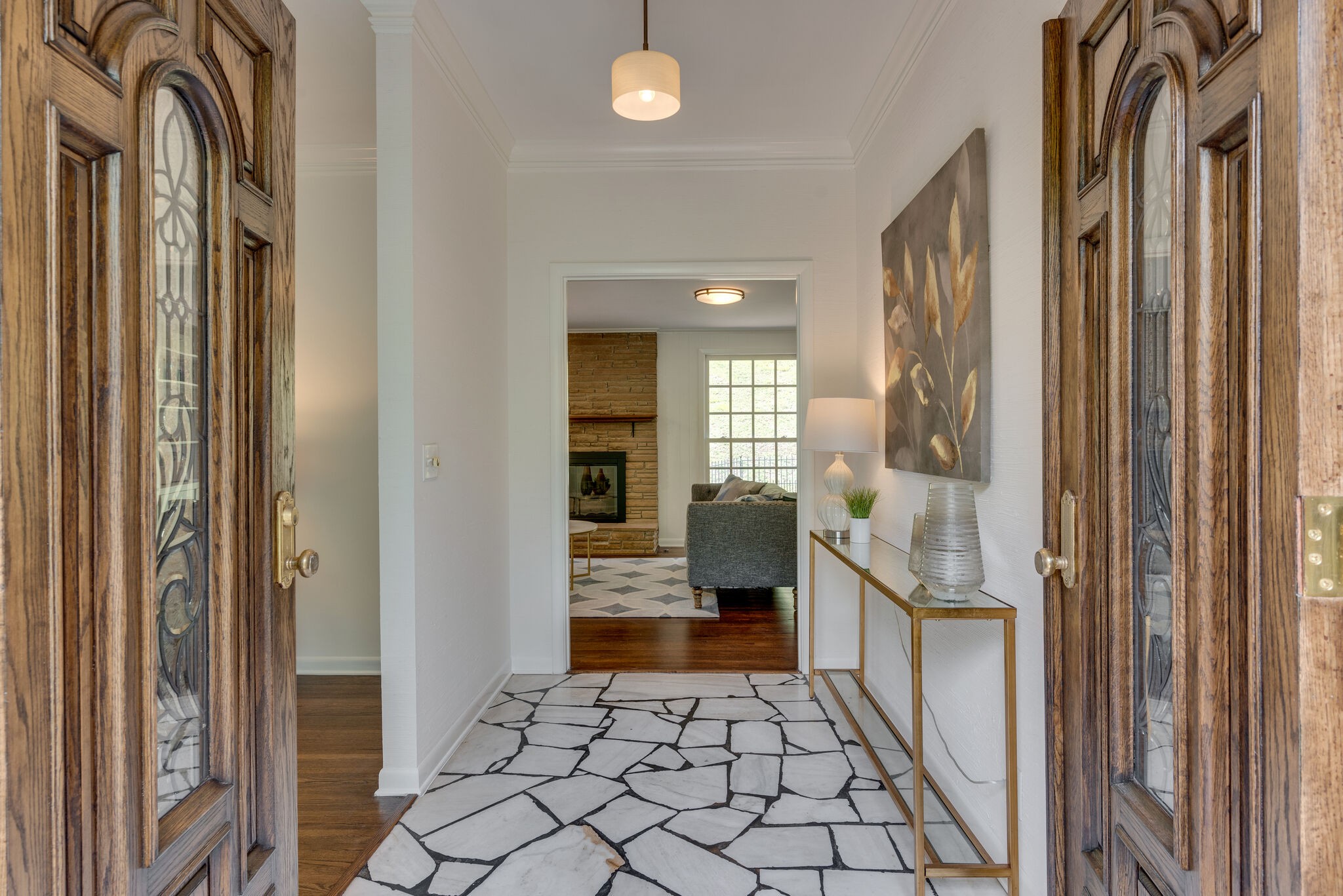 6612 Ellesmere Road Nashville, TN 37205 - Photo 4 of 34 a bathroom with a mirror and a shower