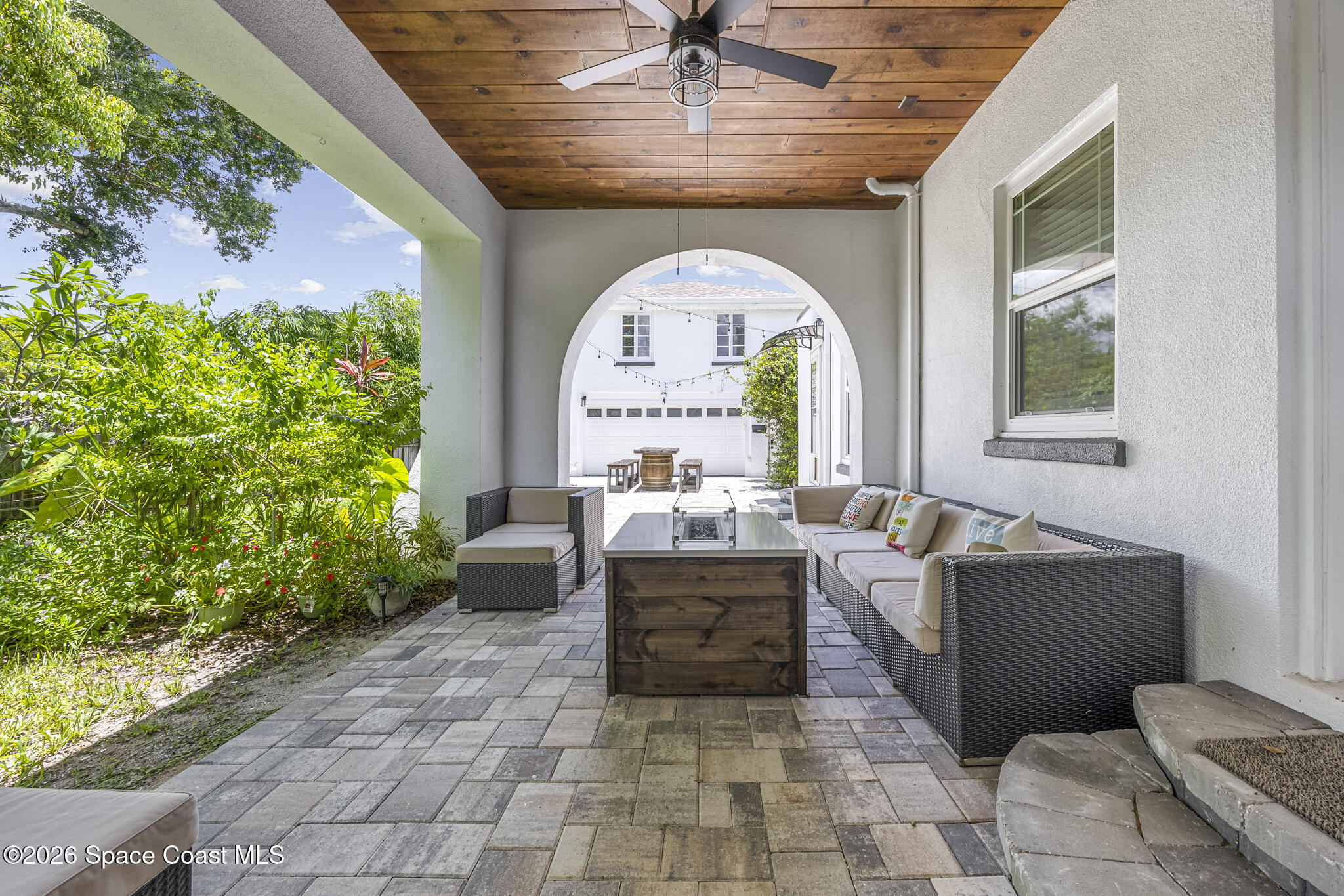 130 Valencia Road Rockledge, FL 32955 - Photo 47 of 68 Veranda with Fire Table