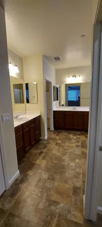 a back yard of a house