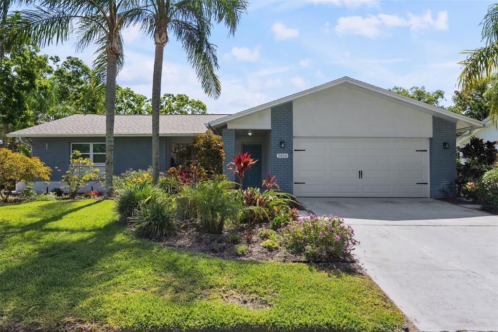 2810 Doone Circle Palm Harbor, FL 34684 - Photo 1 of 1 a front view of house and yard with green space