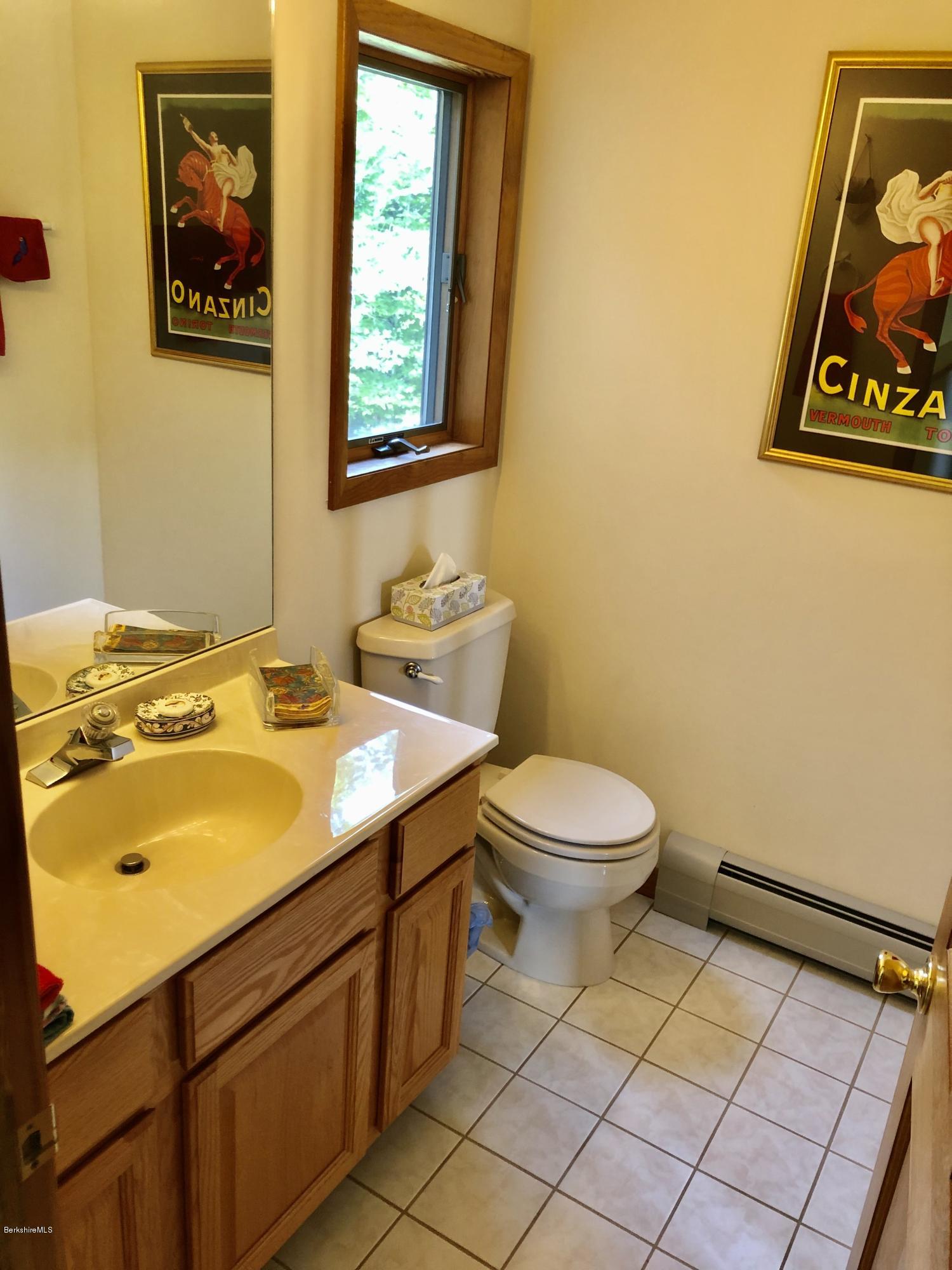 359 Harrington Road Otis, MA 01253 - Photo 29 of 60 a bathroom with a toilet a sink and a mirror