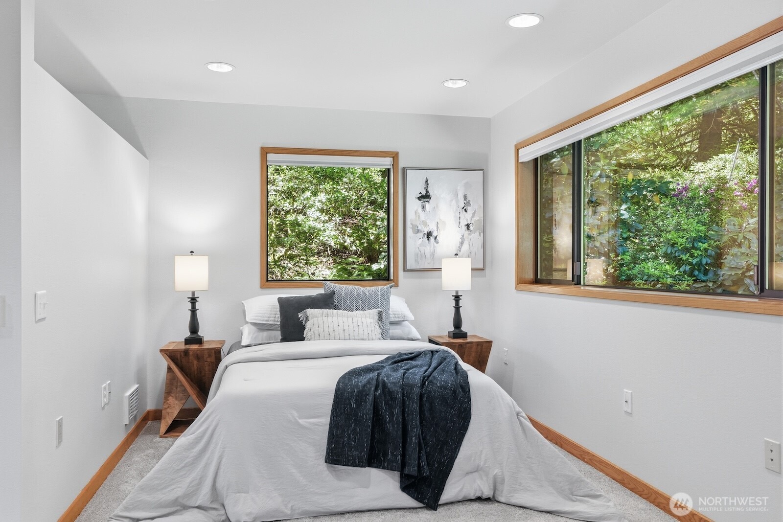 30130 Southeast Issaquah-Fall City Road Fall City, WA 98024 - Photo 23 of 39 a bedroom with a bed and a large window
