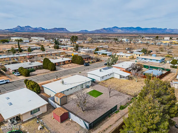 an aerial view of a city