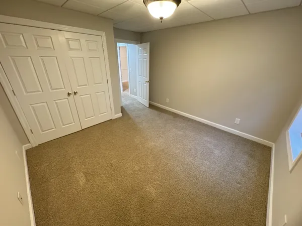 a view of a livingroom with a chandelier