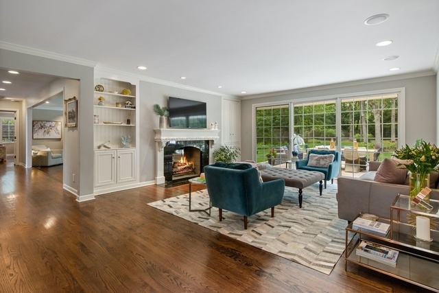 575 Turicum Road Lake Forest, IL 60045 - Photo 7 of 22 a living room with furniture and a fireplace