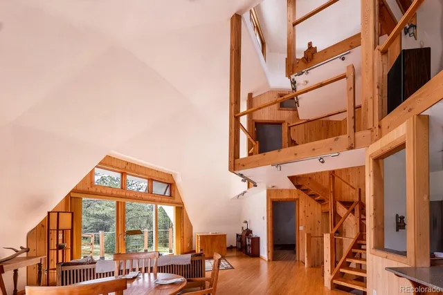 a front view of a building with outdoor view