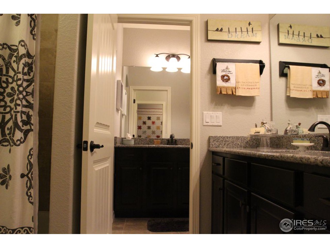 3319 Tranquility Way Berthoud, CO 80513 - Photo 33 of 40 a bathroom with a sink and a mirror