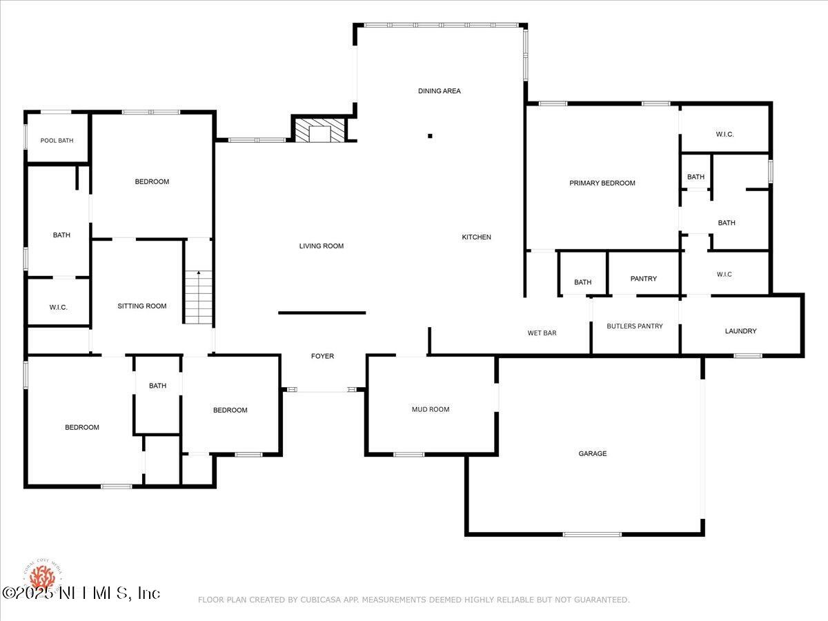 548 Lake Road Ponte Vedra Beach, FL 32082 - Photo 64 of 65 Downstairs Layout