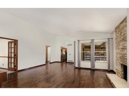 a view interior of house with wooden floor