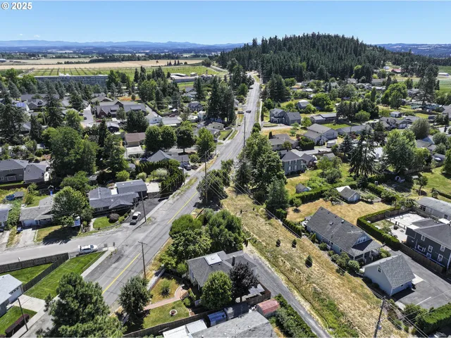 an aerial view of a city