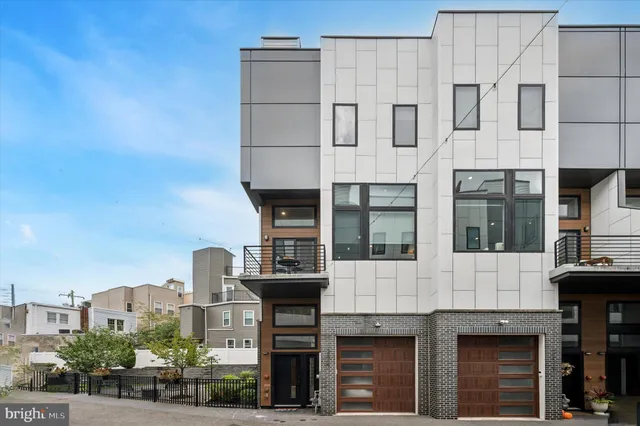 a front view of a building with street