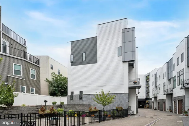 a front view of a building