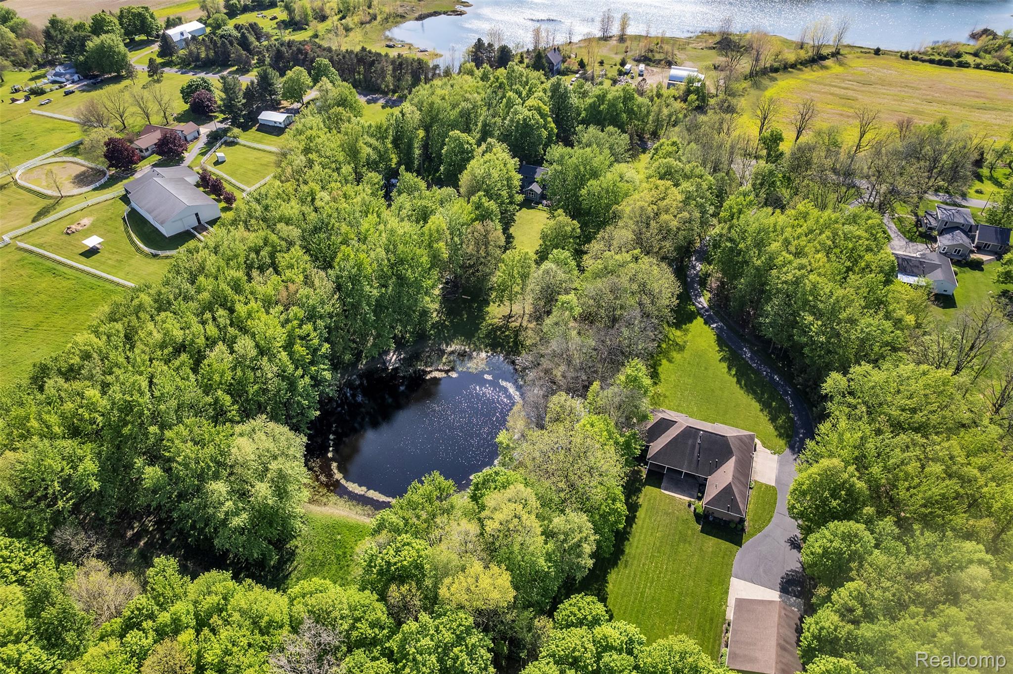 1345 Ives Road Mason, MI 48854 - Photo 85 of 92 Drone / aerial view of a nearby body of water