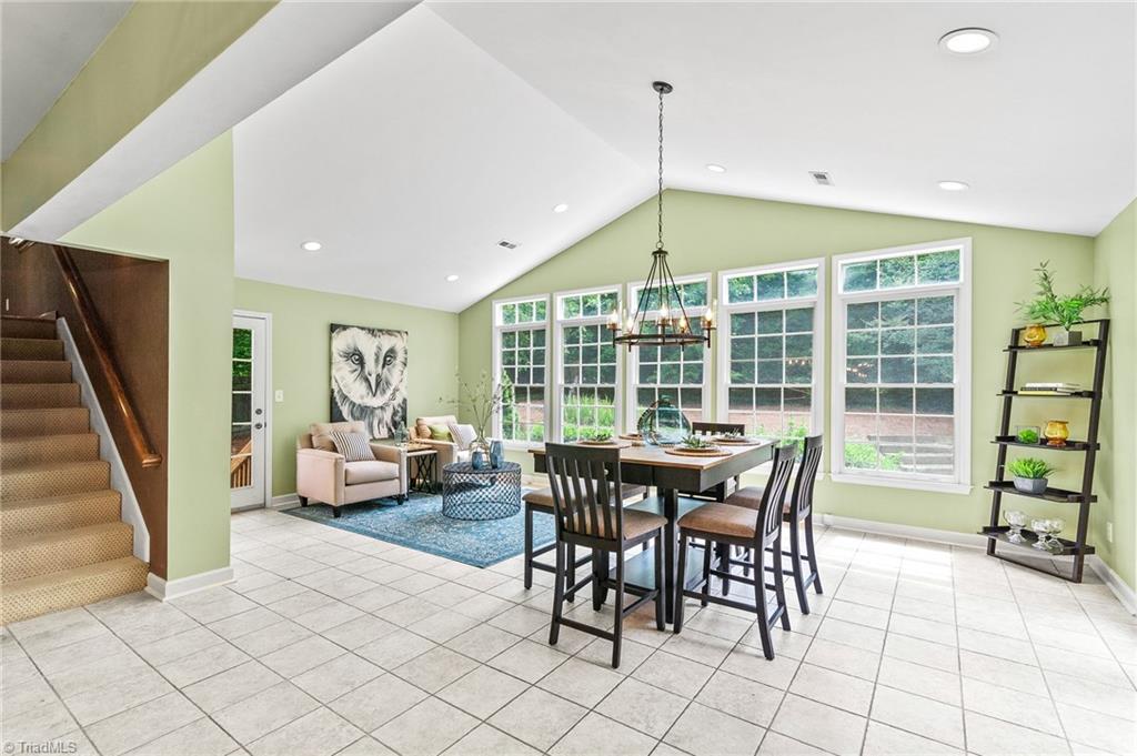 1318 Robinhood Road High Point, NC 27262 - Photo 18 of 43 Relax in the sitting area, or casual dining overlooks wooded private backyard!