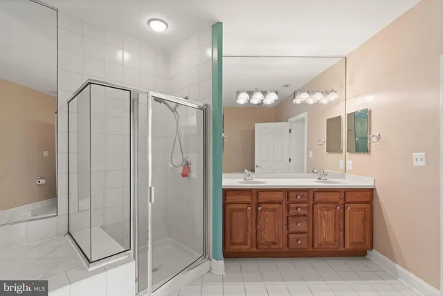 a view of wooden floor with a lake