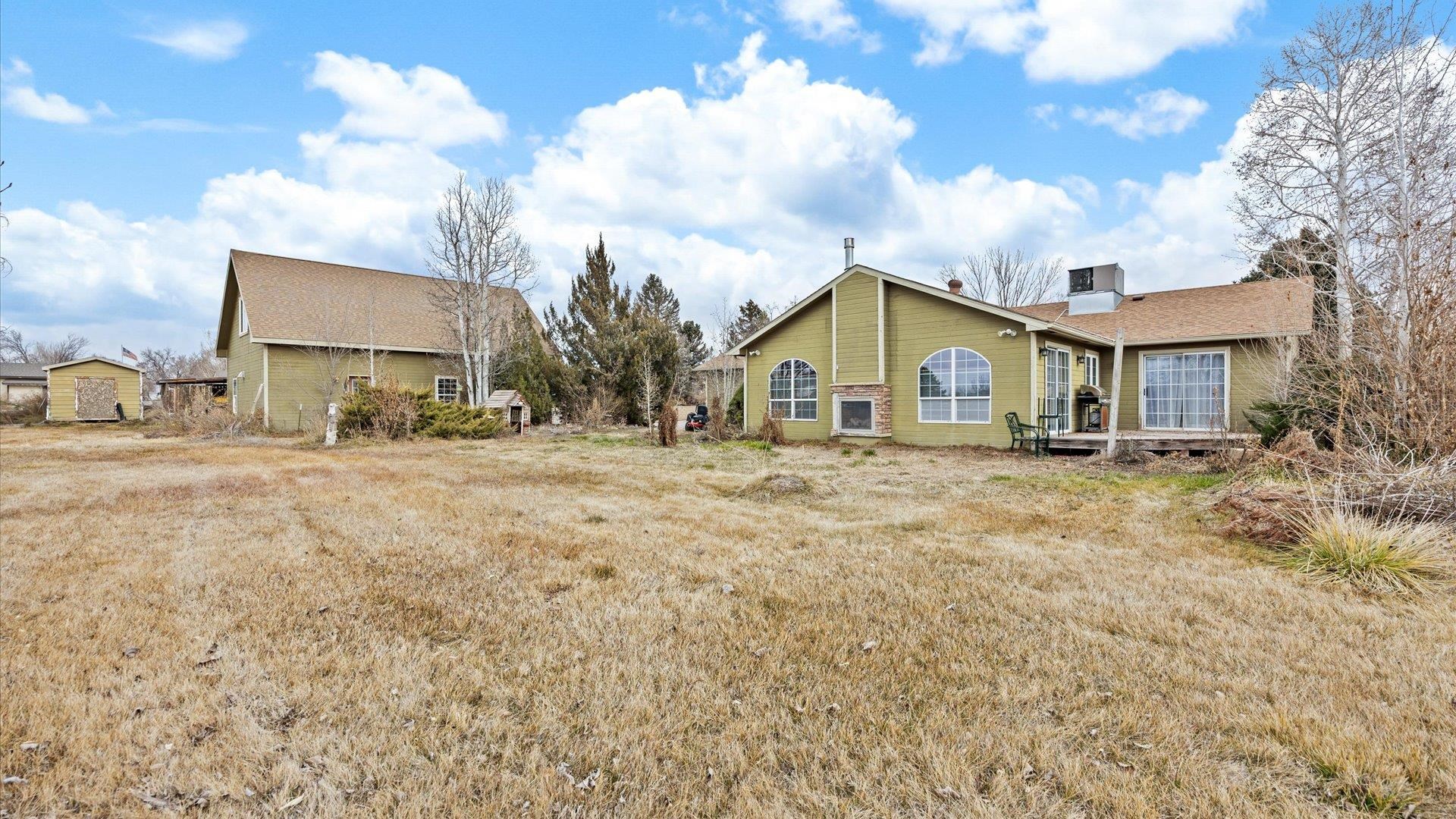 1195-17 1/2 North 1/2 Road Fruita, CO 81521 - Photo 28 of 33 a view of white house with a big yard and large trees