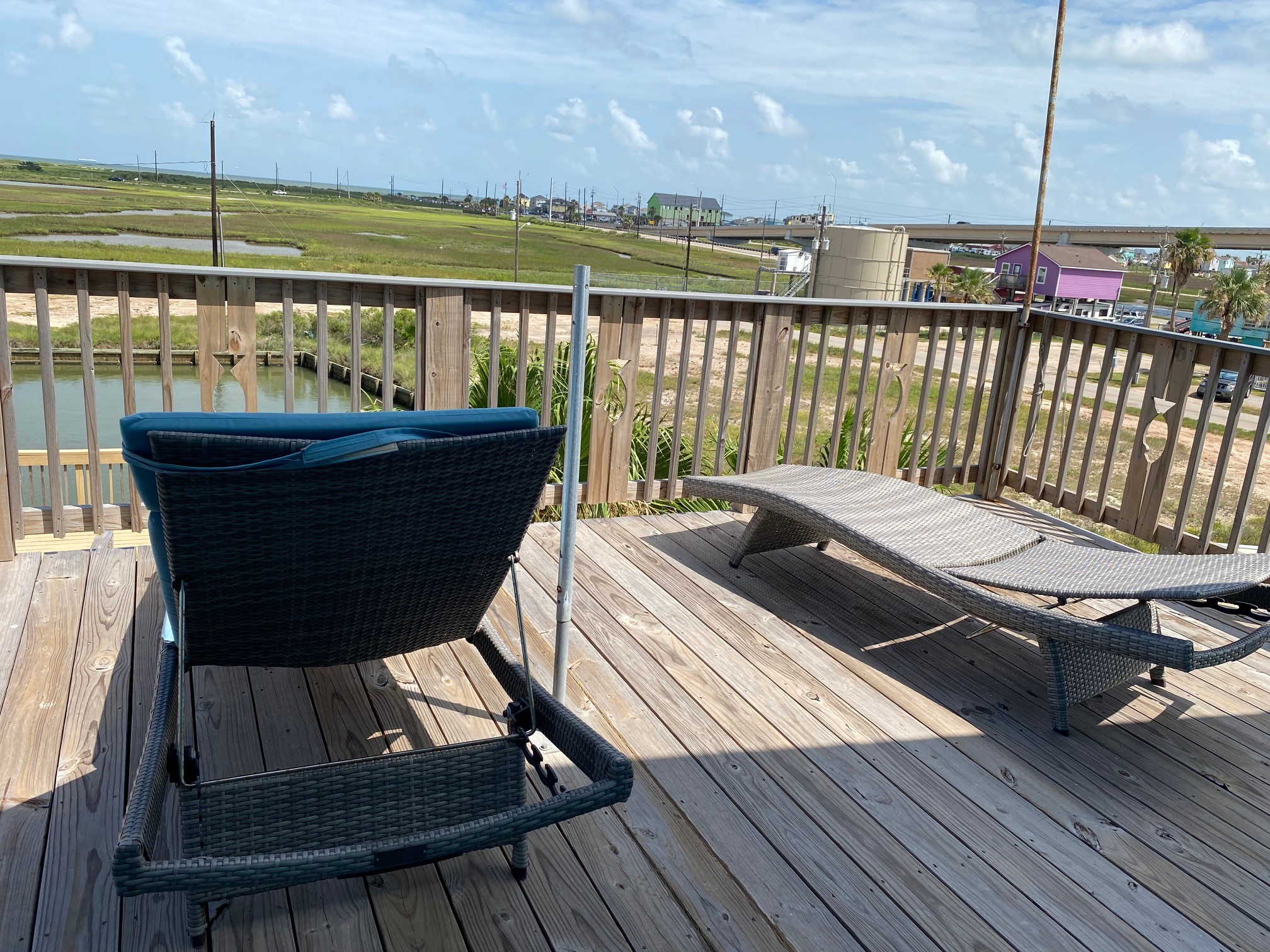 106 Pompano Lane Surfside Beach, TX 77541 - Photo 26 of 39 Balcony Deck off both Bedrooms - 2nd Floor