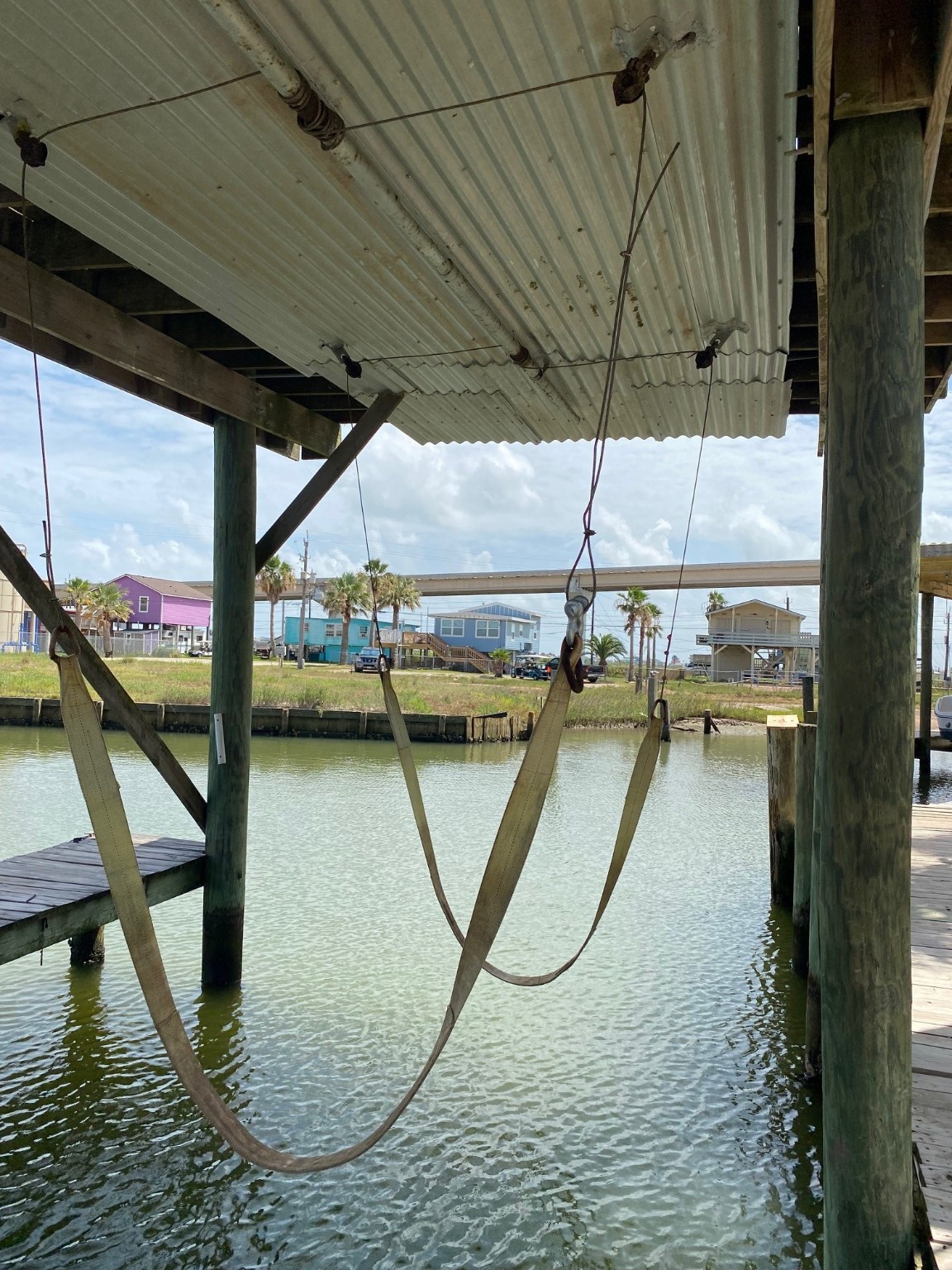 106 Pompano Lane Surfside Beach, TX 77541 - Photo 35 of 39 Boat Lift