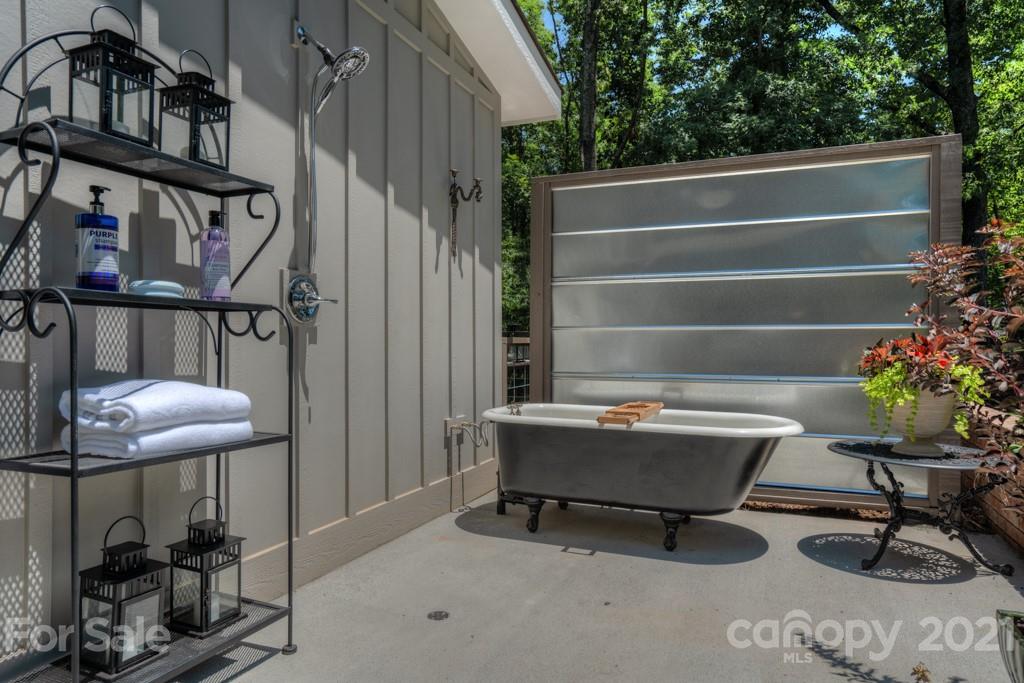 202 Blockhouse Road Landrum, SC 29356 - Photo 29 of 45 a roof deck with table and chairs