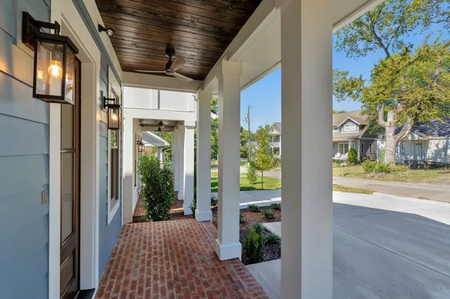 a view of a entryway door front of house