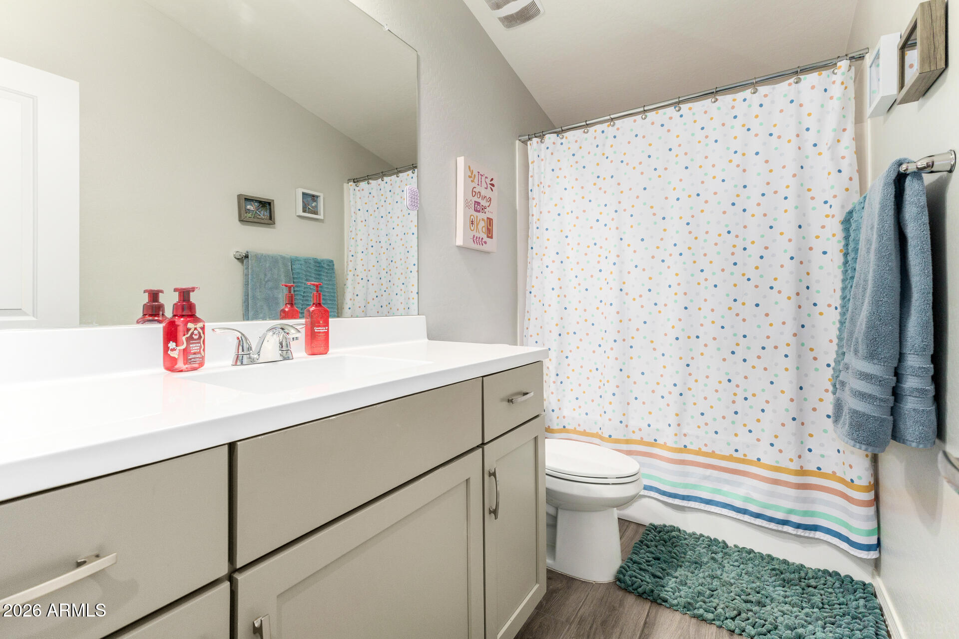 23135 East Thornton Road Queen Creek, AZ 85142 - Photo 29 of 61 a bathroom with a sink toilet and shower