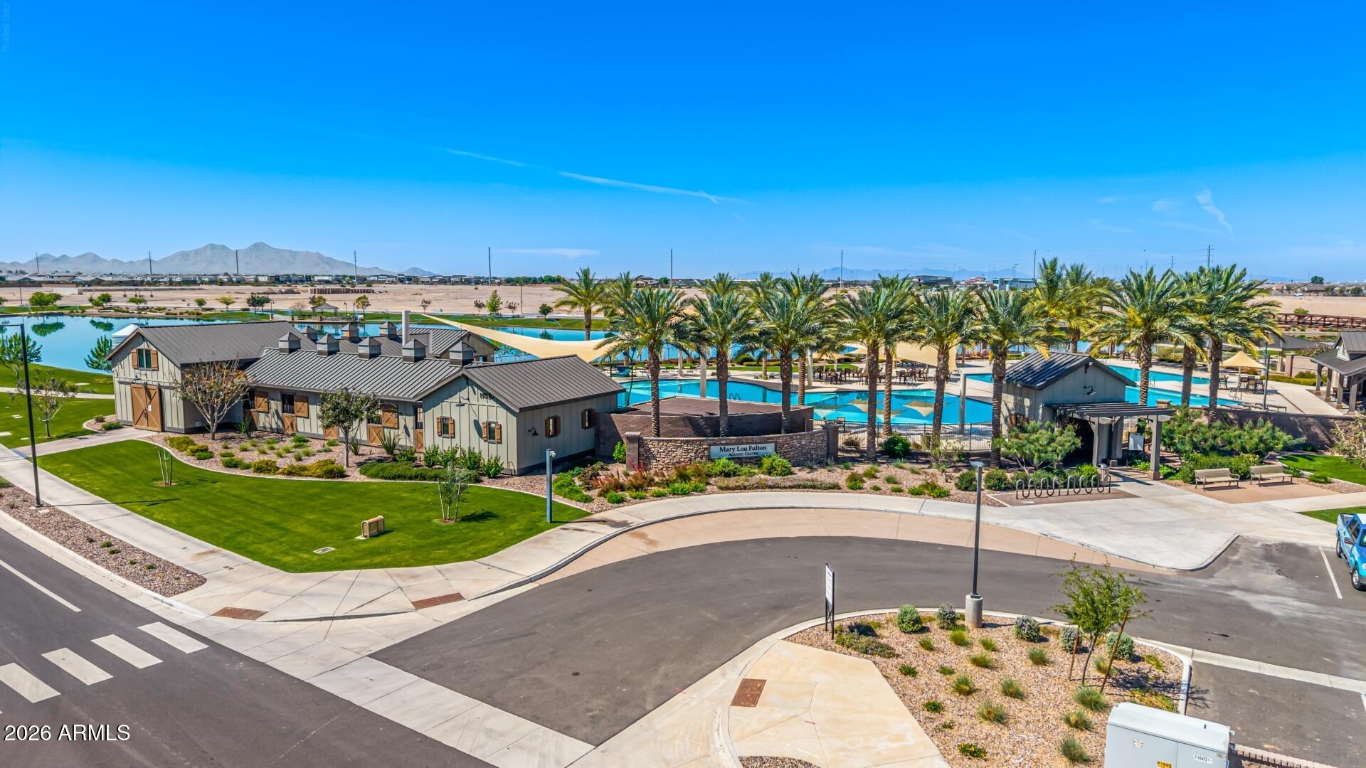 23135 East Thornton Road Queen Creek, AZ 85142 - Photo 50 of 61 a view of a swimming pool with a yard