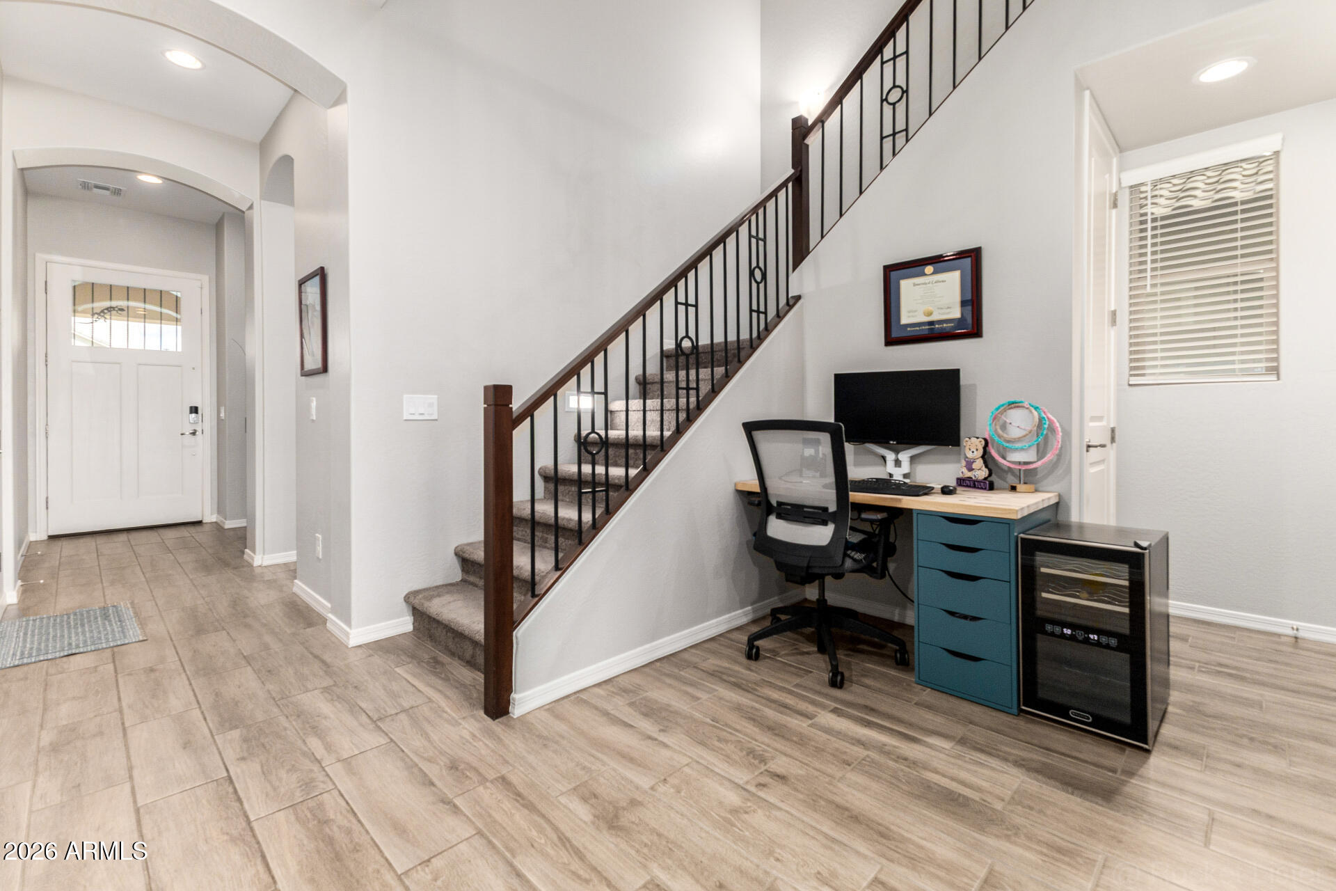 23135 East Thornton Road Queen Creek, AZ 85142 - Photo 8 of 61 a view of entryway and hall with wooden floor